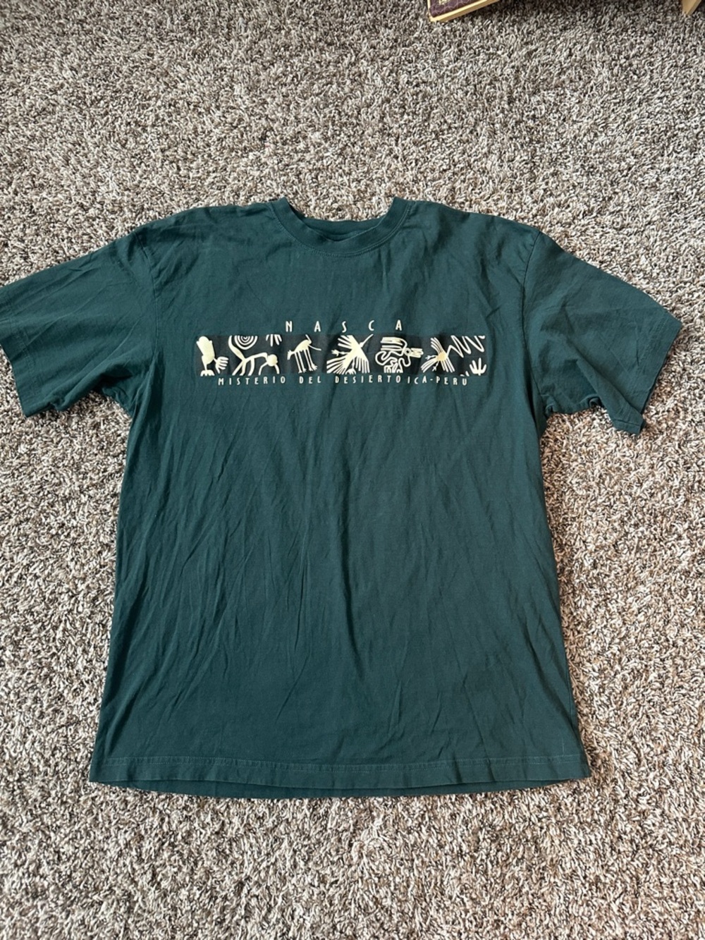 Peruart Nascar Peru Dark Green Graphic Tee - Men’s XL